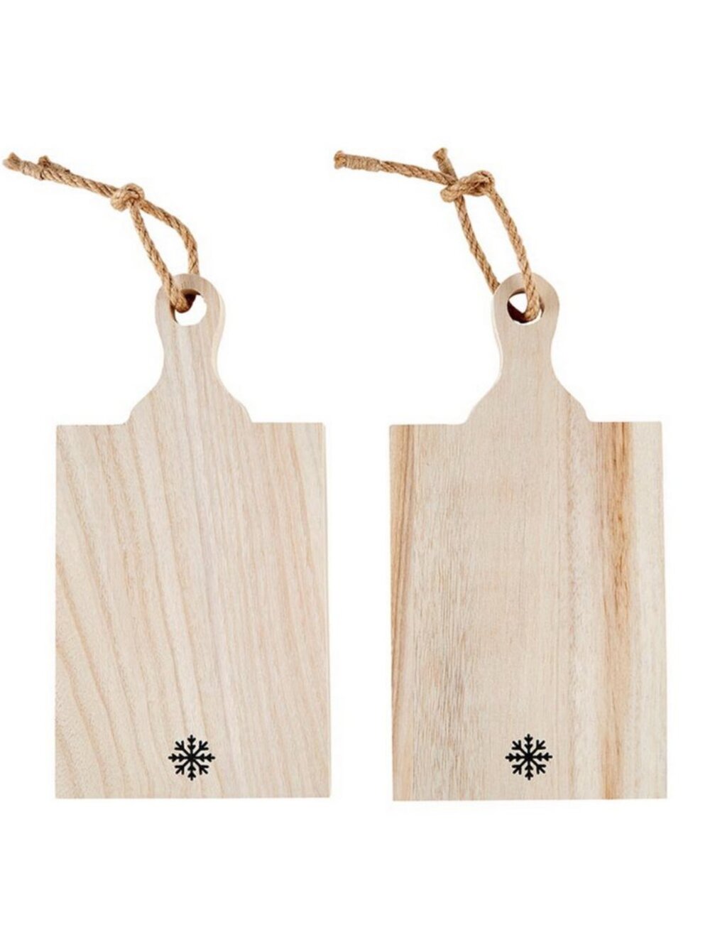 Holiday Mini Paulownia Wood Boards - Let It Snow - Set of 2 - Picture 2 of 5